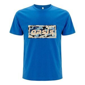 Oasis Unisex Adult Camo Logo T-Shirt / Blue
